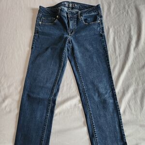 American Eagle Outfitters Dark Blue Straight Leg Women's Jeans